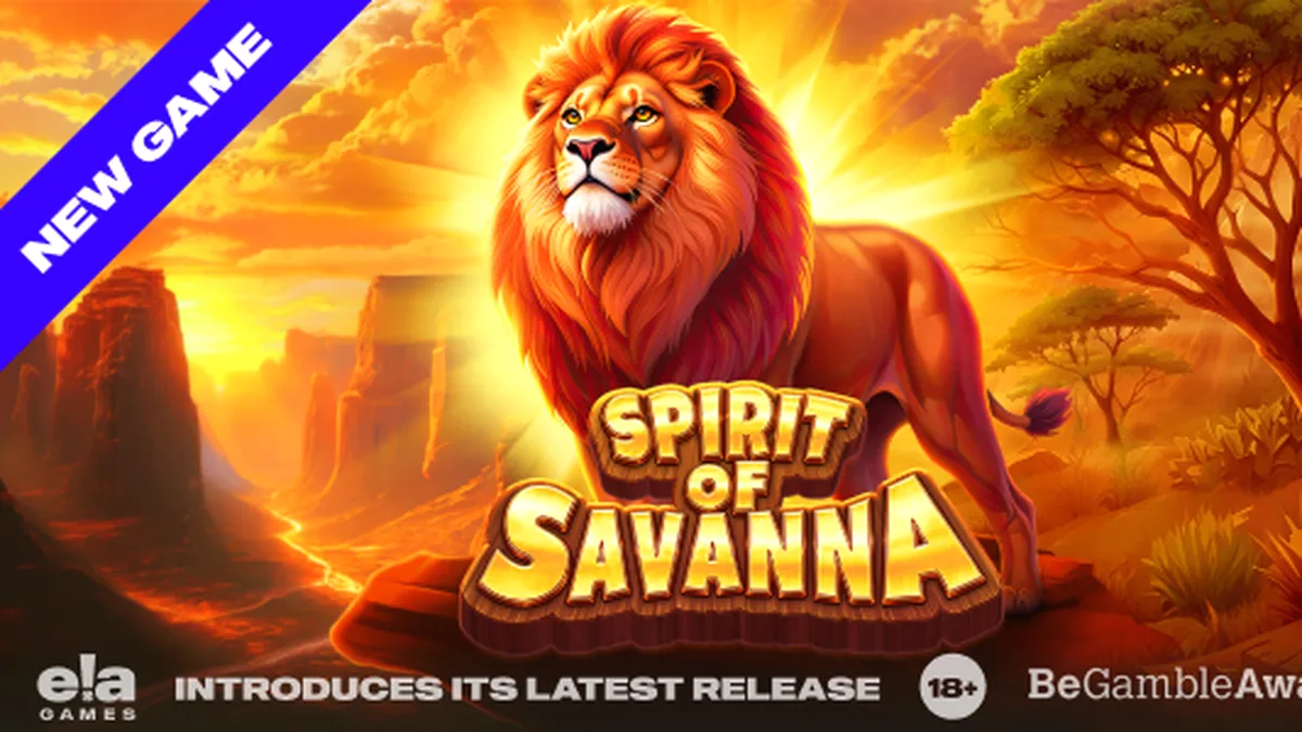 Pemandangan alam liar savana dalam permainan slot Spirit of Savanna